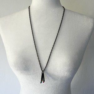 Silver Matchstick Necklace